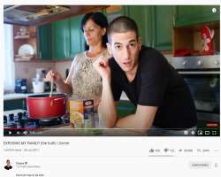 He is often seen featuring his family in his videos